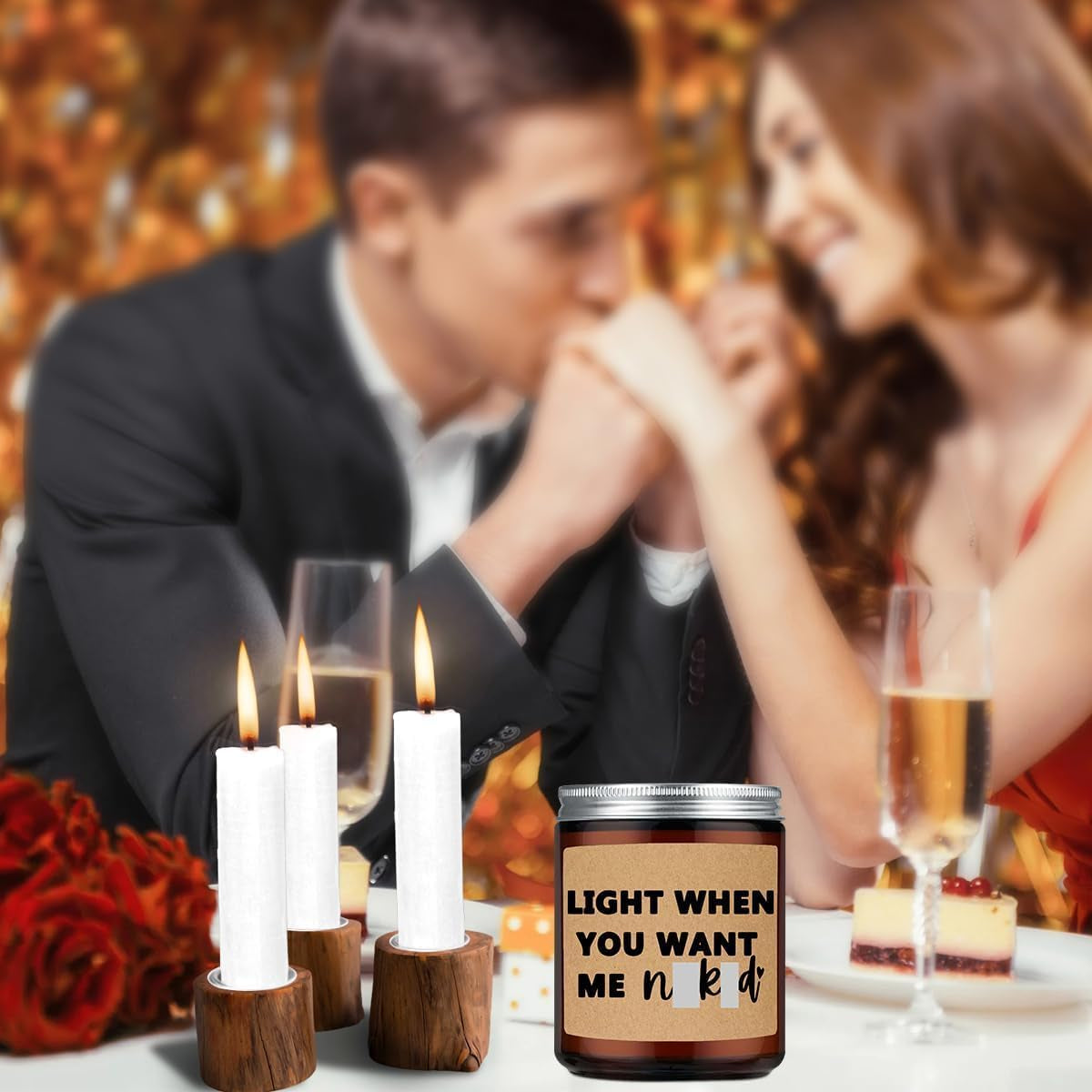 Anniversary Valentines Day Gifts for Her, Him, Funny Wedding Gift for Men, Women, Boyfriend, Girlfriend, Husband, Wife, Birthday, Christmas Gifts, Lavender Scented Candle