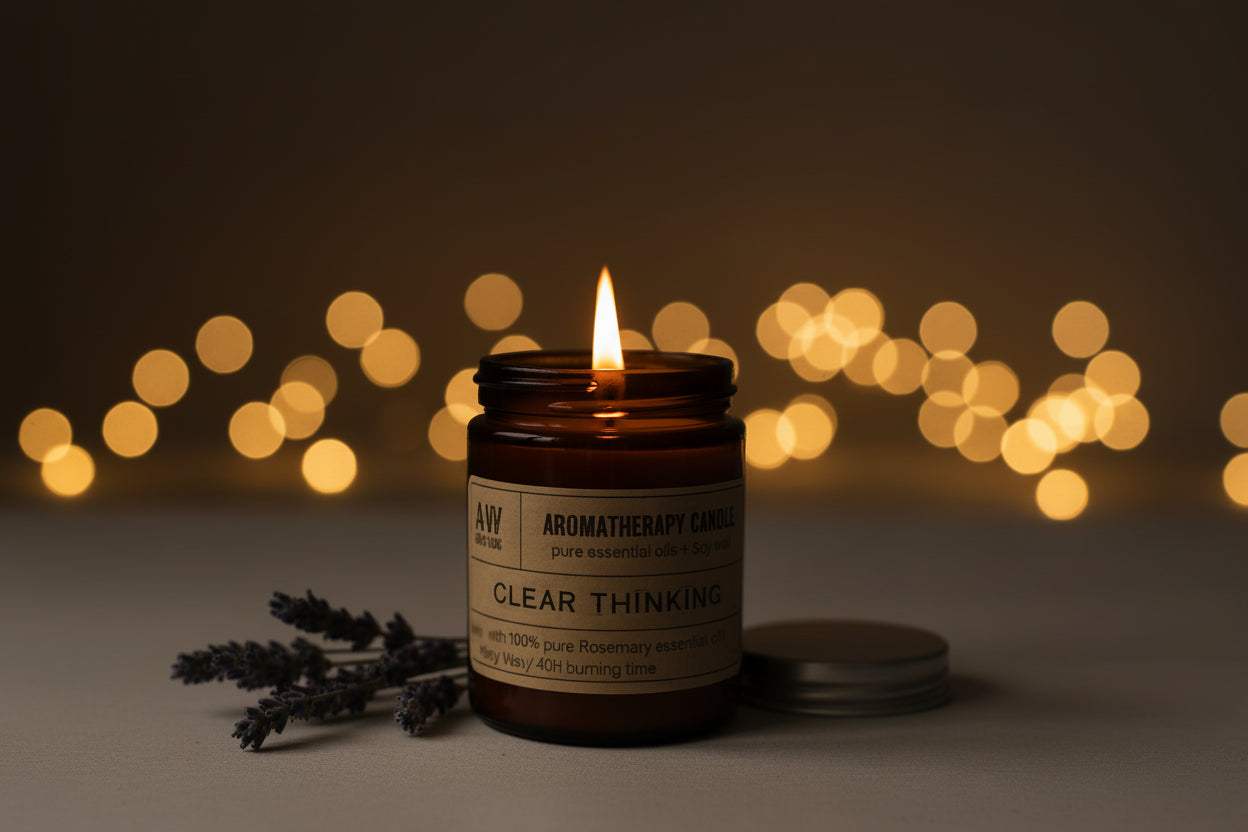 Aromaterapeutická sójová sviečka 200g – Clear Thinking