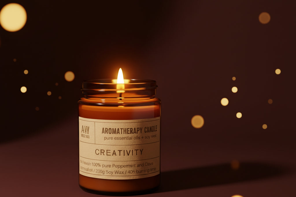 Aromaterapeutická sójová sviečka 200g – Creativity